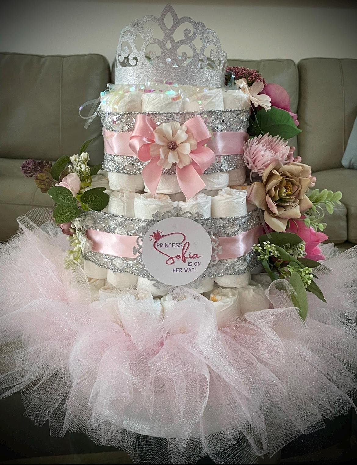 Princess Diaper Cake